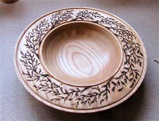 Patricia Norton's second placed decorated bowl